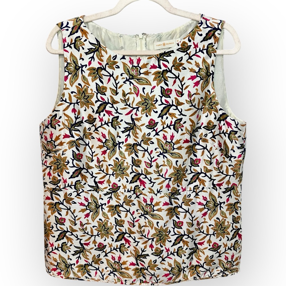 100% Silk Tory Burch EVELYN Top. Size 14